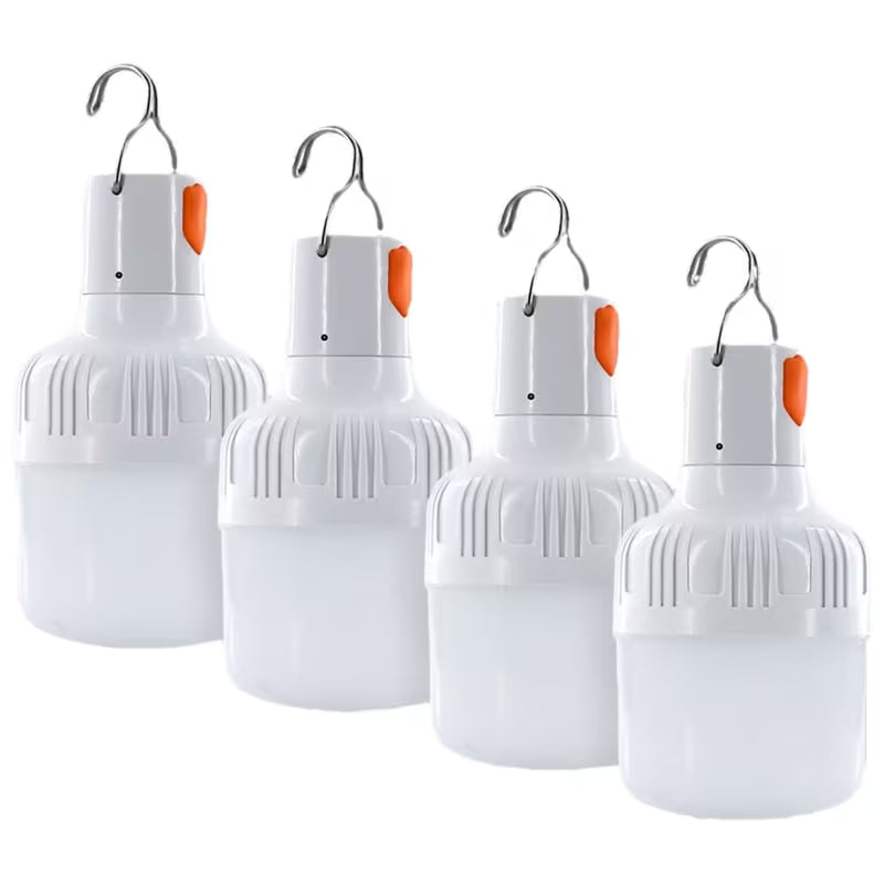4 pcs LED Rechagrable light
