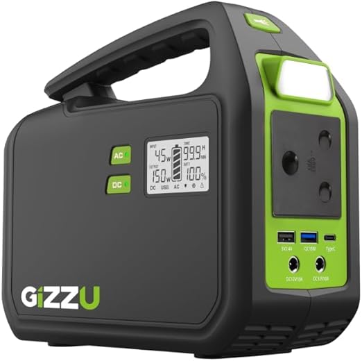 Gizzu 155WH Portable Power Station